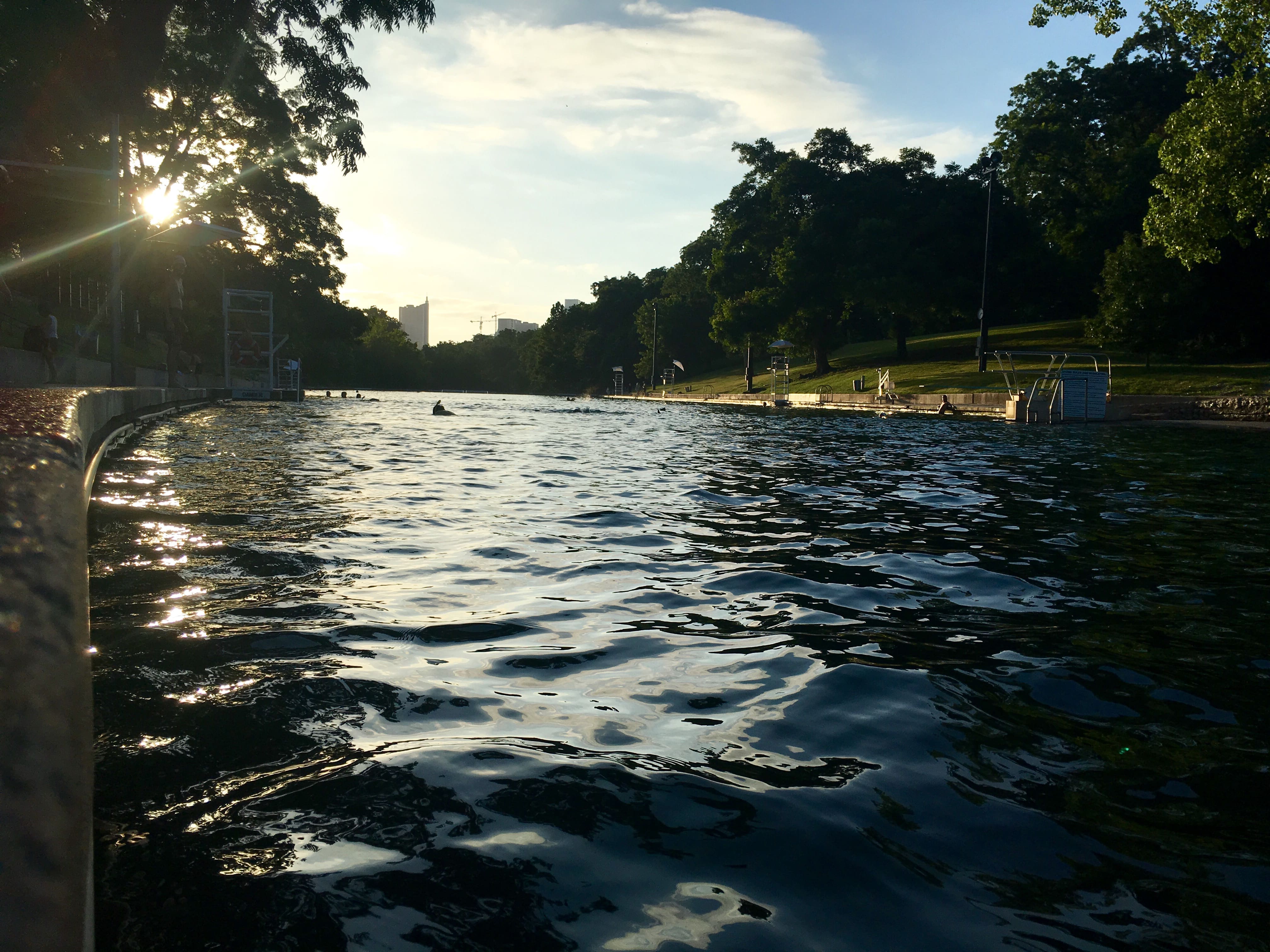 Barton Springs is a great place to cool off after your long training run.