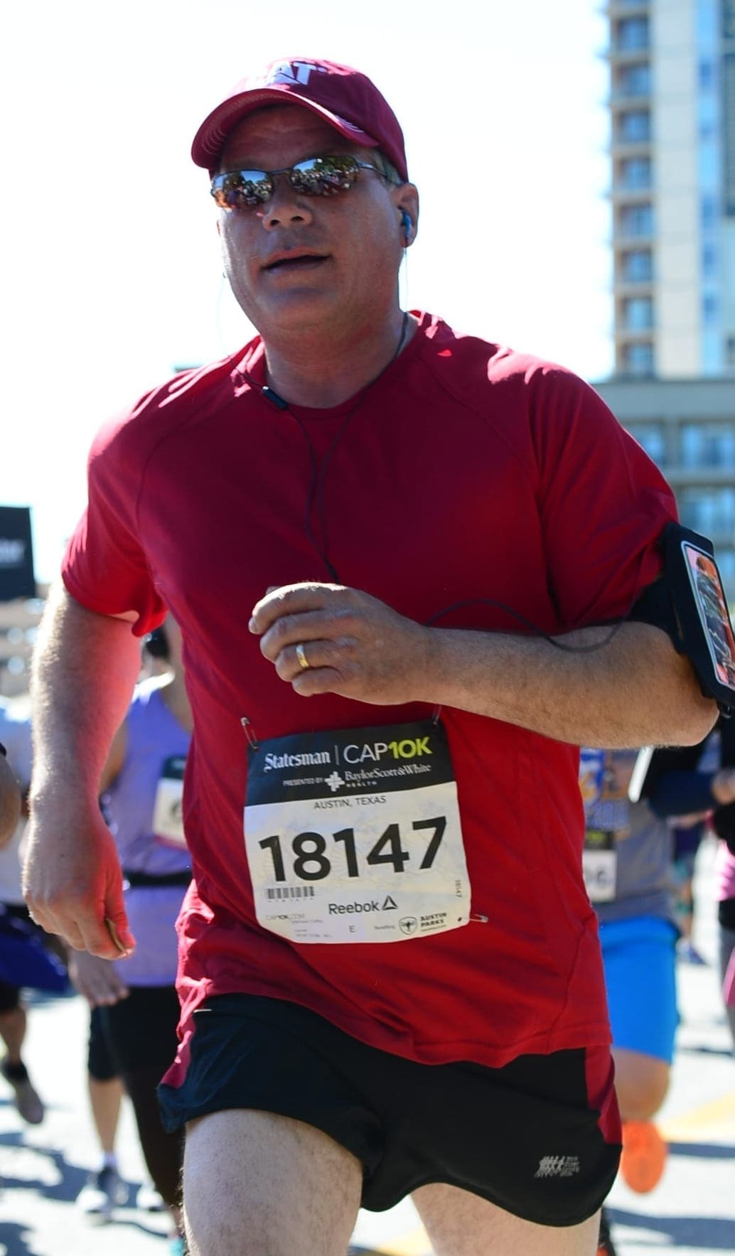 Michael ran the 2017 Cap10K after he accepted his self-imposed challenge.