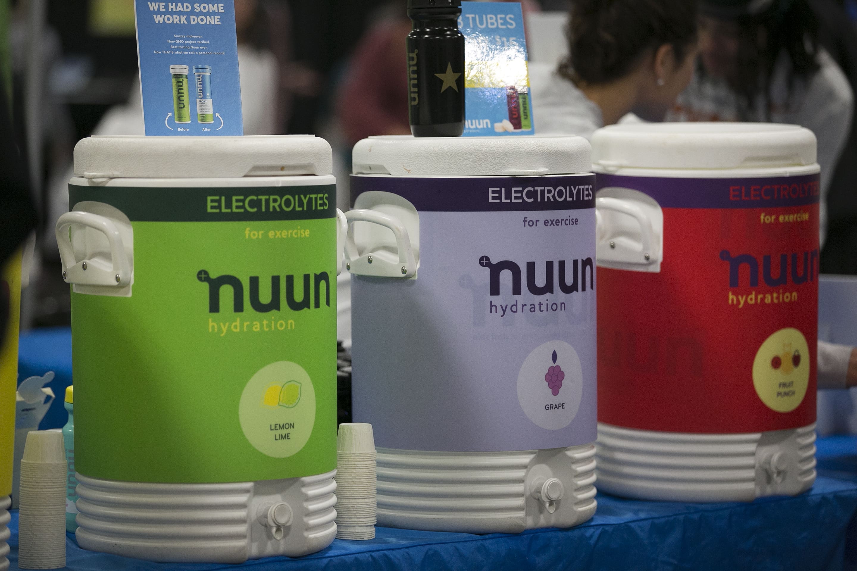 nuun display at Austin Marathon expo. nuun is the perfect drink for your long training run.