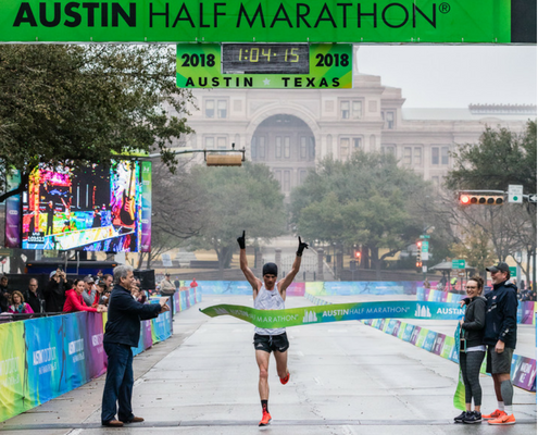 Patrick Smyth ran with the 2018 Austin Half Marathon Elite Athlete Program.