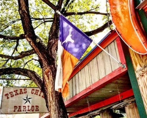 The Texas Chili Parlor, one of the Austin Marathon's favorite Austin restaurants on the course.