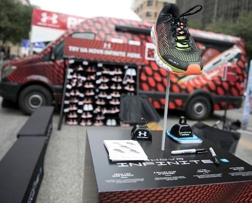 Under Armour's return means the UA Recovery Zone will return to the Austin Marathon finish line festival.
