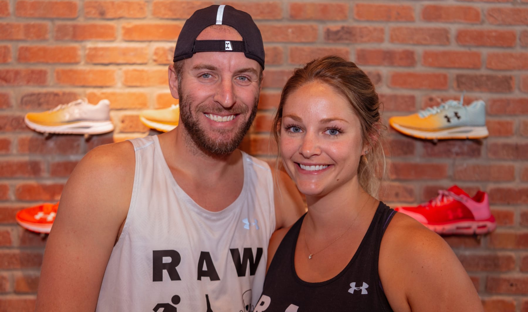 Image of William Dyson posing with Megan Haynes, his wife. Read this blog to meet High Five Events.