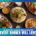 An overhead view of colorful Indian dishes—rice, curry, naan, and grilled skewers—on a wooden table. The text reads: “15 Healthy Austin Restaurants Every Runner Will Love” from top picks in Austin healthy dining. Austin Marathon Half Marathon & 5K