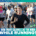 A smiling woman wearing a black shirt and knit headband runs in a race with other runners in the background. Bold text at the bottom reads, "Use a calories burn calculator to see how many running calories you burn. Austin Marathon Half Marathon & 5K