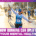 A smiling runner with arms outstretched celebrates during a race, surrounded by others. Text at the bottom reads: "Running can uplift your mental health. Austin Marathon Half Marathon & 5K