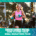 A woman in athletic wear is running a marathon outdoors, smiling confidently. The text reads: "Understanding Pacing: How to Find Your Ideal Marathon Pace." Spectators and trees are visible in the background as she masters her pacing. Austin Marathon Half Marathon & 5K