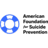 A blue life preserver icon next to the text "American Foundation for Suicide Prevention" in black font on a white background, highlighting their commitment to Marathon fundraising and other Non-profit fundraising efforts. Austin Marathon Half Marathon & 5K
