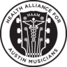 A circular logo with a guitar headstock and caduceus symbol in the center, this emblem represents HAAM’s commitment to musicians’ health. Perfect for non-profit fundraising events like charity running programs or marathon fundraising. Austin Marathon Half Marathon & 5K